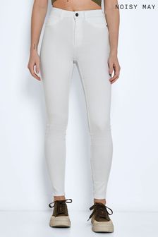Noisy May White Callie High Waist Skinny Jeans (Q16031) | €8