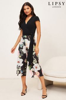 Lipsy Printed 2 in 1 Wrap Culotte Jumpsuit (Q16073) | 28 €