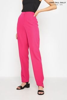Long Tall Sally Pink Scuba Slim Leg Trouser (Q16342) | €18
