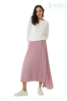 leem Purple Asymmetric Pleated Skirt (Q16976) | €34