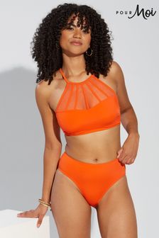 Pour Moi Orange High Leg Space Bikini Brief (Q17535) | €5.50