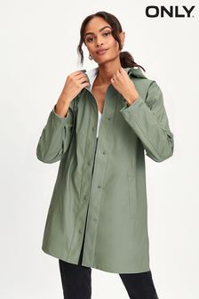 ONLY Green Rain Coat with Hood (Q17559) | €33