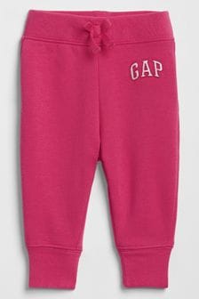Roz - Pantaloni sport Gap din fleece cu logo (Nou-născuţi - 5ani) (Q18075) | 90 LEI