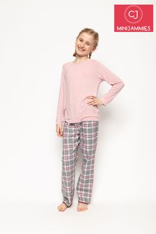 Cyberjammies Pink Knitted Slouch Top and Woven Pant Set (Q18098) | €32