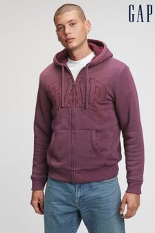 Gap Purple Sherpa-Lined Zip Up Logo Hoodie (Q18356) | 32 €