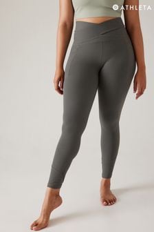 Gris - Leggings con diseño cruzado Salutation Stash de Athleta (Q18575) | 127 €