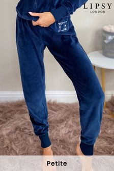 Темно-синий - Спортивные брюки из велюра Lipsy (Q18706) | 14 030 тг