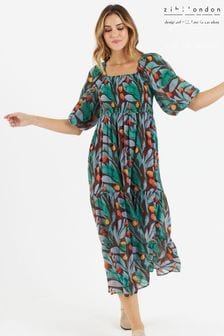 Zibi London Green Faith Patchwork Maxi Dress (Q18949) | €29