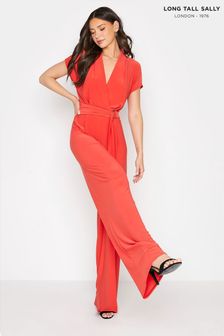Long Tall Sally Red Wrap Jumpsuit (Q19158) | €19.50
