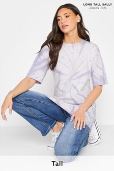 Long Tall Sally Purple Tie Dye Pocket T-Shirt (Q19160) | ₪ 88