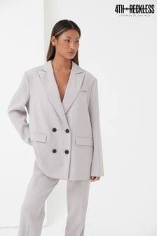 4th & Reckless Grey Lola Tailored Blazer (Q19570) | 37 €