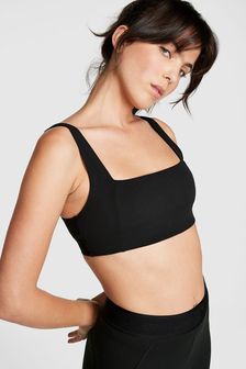 Victoria's Secret PINK Pure Black Non Wired Lightly Lined Sports Bra (Q19772) | kr480