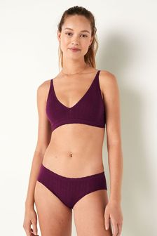 Victoria's Secret PINK Rich Maroon Purple Seamless Hipster Knickers (Q19924) | €11