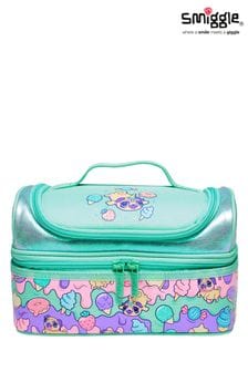 Smiggle Green Hey There Double Decker Lunchbox (Q19943) | ￥3,000