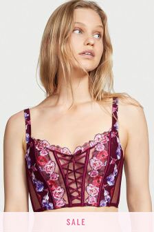 Victoria's Secret Unlined Floral Embroidery Corset Top (Q20136) | 101 €