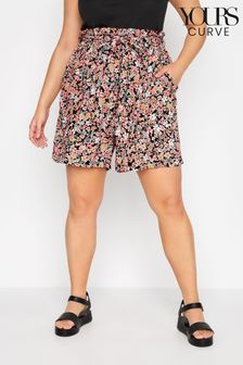 Yours Curve Pink Floral Shorts (Q20325) | €25