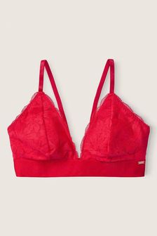 Victoria's Secret PINK Red Pepper Lace Unlined Triangle Bralette (Q20409) | €37