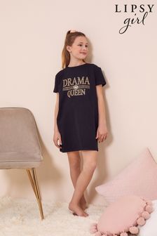 Черный с принтом Dream Queen - Ночная рубашка Lipsy (Q20612) | 7 820 тг - 11 170 тг