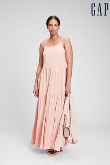 Gap Pink ForeverSoft Tiered Maxi Dress (Q20983) | €12.50
