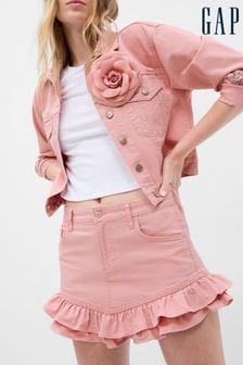 Gap Pink LoveShackFancy Denim Mini Skirt (Q21026) | €18.50