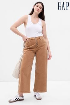 Gap Brown High Waisted Ankle Jeans with Washwell (Q21029) | €18.50