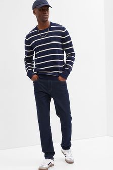 Dark Indigo Blue - Gap Stretch Slim Gapflex Soft Wear Jeans (Q21073) | kr920