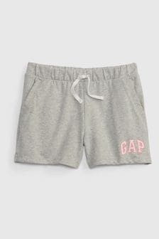Gris - Pantalones de chándal cortos con goma y logo de Gap (4 a 13 años) (Q21695) | 21 €