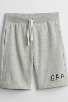 Gri - Pantaloni scurți sport cu talie elastică și logo Gap (4-13ani) (Q21770) | 72 LEI