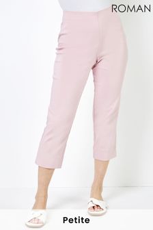 Roman Pink Petite Cropped Stretch Trousers (Q22143) | €30