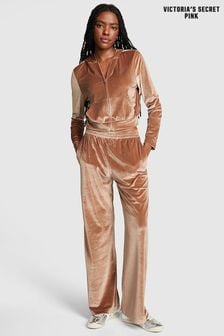 Велюровые брюки с широкими штанинами и логотипом Victoria's Secret Pink (Q22685) | €66