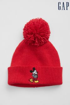 Gap Red Toddlers Disney Mickey Mouse Pom Beanie (Q22950) | €10.50