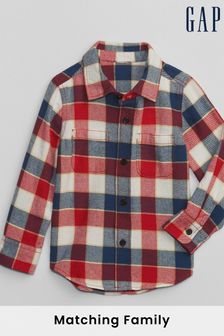 Gap Red Flannel Long Sleeve Shirt (Q23072) | €12.50