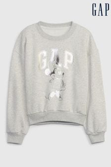Gap Grey Disney Minnie Mouse Long Sleeve Sweatshirt (4-13yrs) (Q23366) | €39