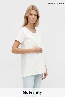 Mamalicious白色哺乳裝上衣 (Q23403) | HK$215