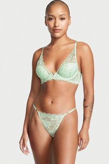 Victoria's Secret Misty Jade Green Lace Bikini Knickers (Q24347) | €20