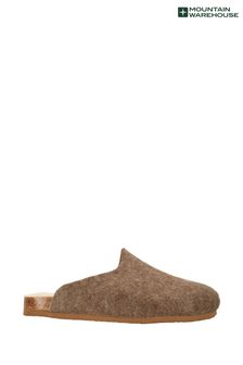 Mountain Warehouse Brown Cosy Mens Casual Slippers (Q24361) | ₪ 128