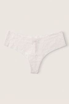 Белый Coconut - Кружевные незаметные трусы Victoria's Secret Pink (Q24515) | €11