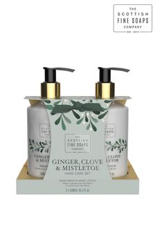 Scottish Fine Soaps Ginger, Clove & Mistletoe Hand Care Set 2x300ml Pump Bottles (Q24592) | €25