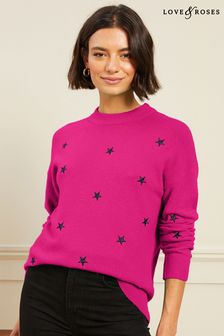 Love & Roses Langer, gemütlicher Pullover (Q24983) | 46 €