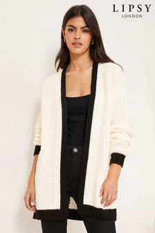 Lipsy Monochrome Regular Knitted Cable Cardigan (Q25224) | 48 €