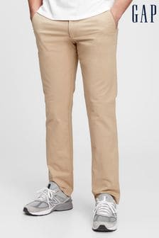 Bej - Pantaloni chino modernă cu croială dreaptă Gap (Q25483) | 239 LEI