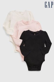 Gap Blue, Pink & White Lace Bodysuit 3-Pack (Q26274) | €25