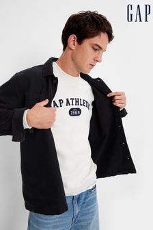 Weiß - Gap Vintage Athletic Weiches Sweatshirt mit Rundhalsausschnitt und Grafik (Q26376) | 38 €