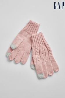 Gap Pink Cable-Knit Gloves (Q26564) | €9