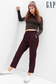 Gap Purple Mid Rise Corduroy Easy Trousers (Q26679) | €34
