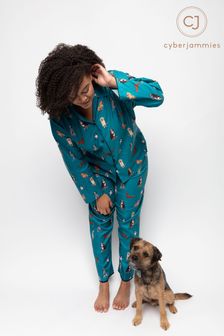 bleumarin Albastru Coco Dog - Set pijama Cyberjammies cu rechin și imprimeu (Q26719) | 347 LEI