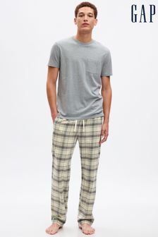 Gap Cream & Grey Flannel Check Pyjama Bottoms (Q26855) | €22