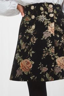 Joe Browns Black Vintage Floral Skirt (Q26927) | €61
