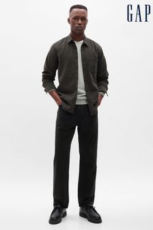Gap Charcoal Grey Long Sleeve Shirt in Standard Fit (Q27246) | €18.50