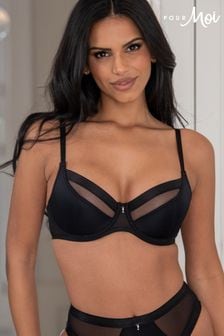 Pour Moi Black Non Padded Viva Luxe Underwired Bra (Q27773) | €30